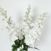 Real Touch Delphinium Flower Stem in White